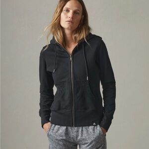 American Giant Women’s XL Classic Full Zip Hoodie Black Made In USA Heavyweight